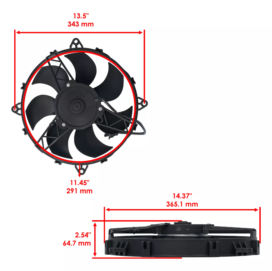 Ventilador de Polaris Rzr 800 2012-2020