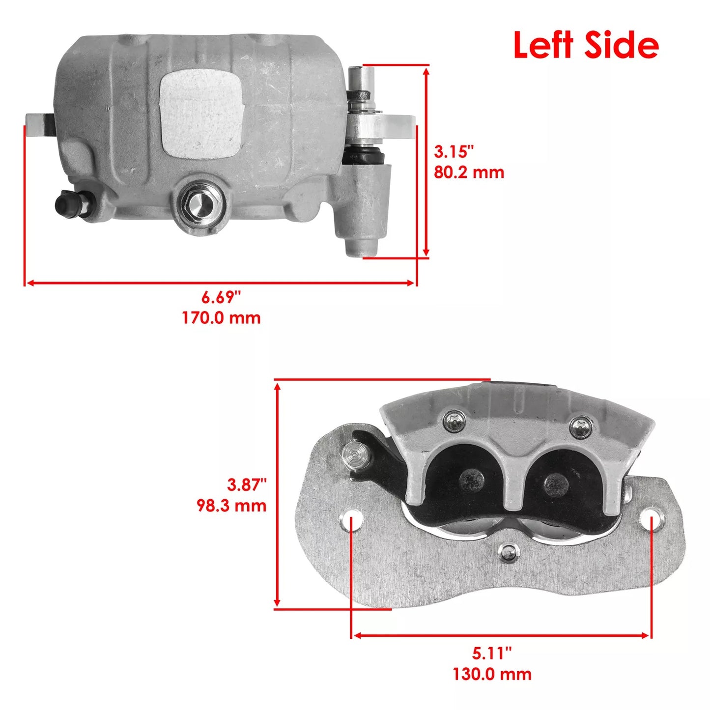 Caliper Izquierdo para Canam X3 Defender Maverick