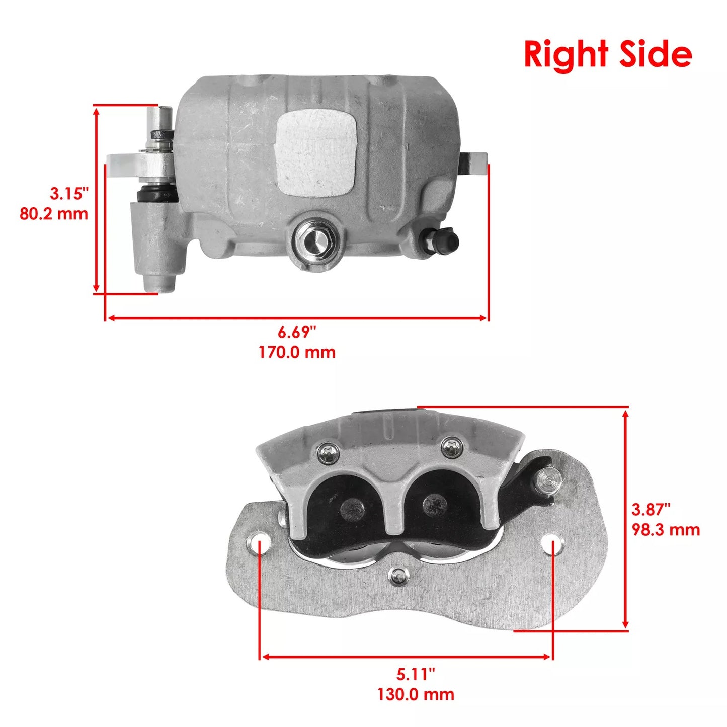 Caliper Derecho para Canam X3 Defender Maverick