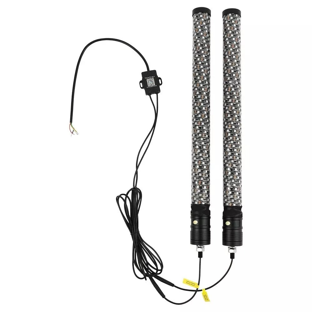 Par de Antenas LED Tipo Bazuka 60 cm