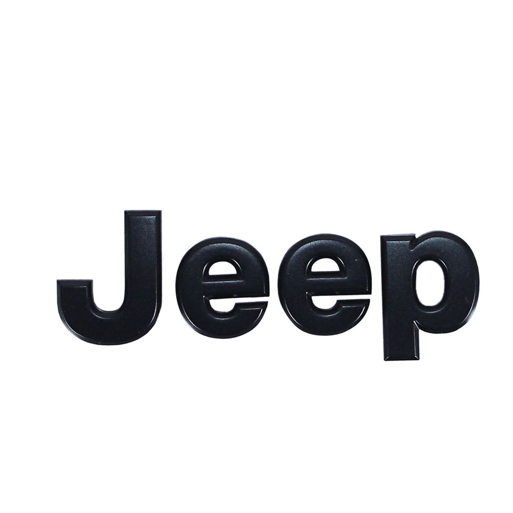 Emblema Jeep Letras Negras para Yj Tj Jk Jl