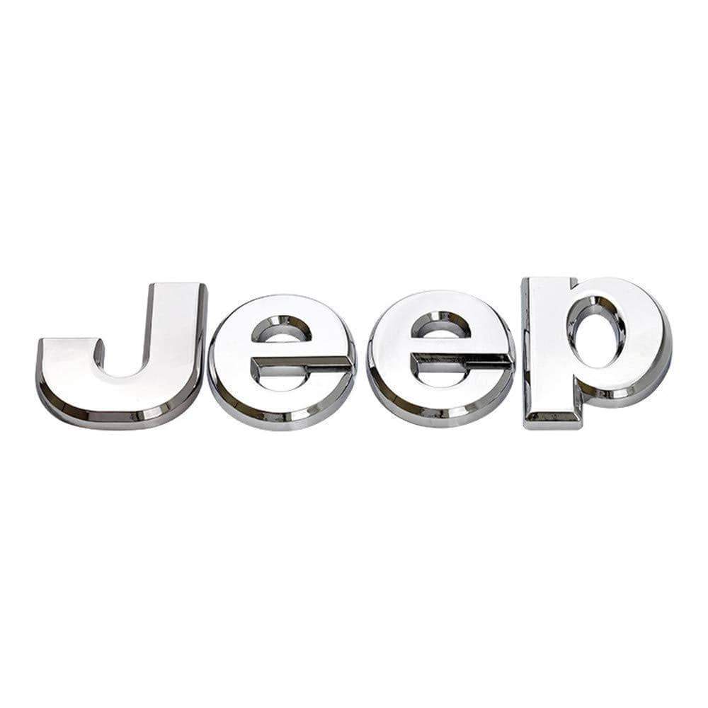 Emblema Jeep Letras Cromadas para Yj Tj Jk Jl