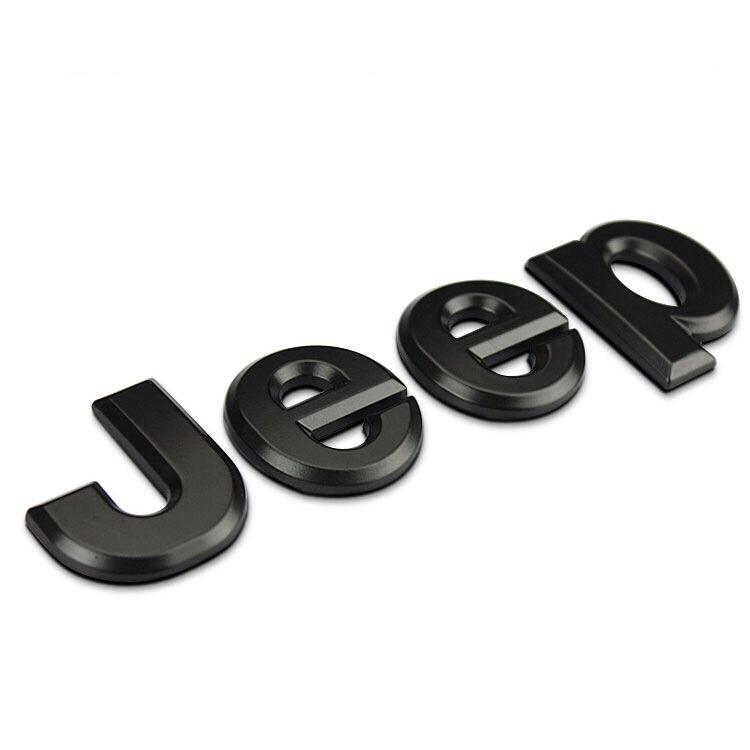 Emblema Jeep Letras Negras para Yj Tj Jk Jl